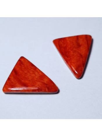 Espinélios 21 Cts - Formato Triangular - 2 Unidades - 18x22x5mm