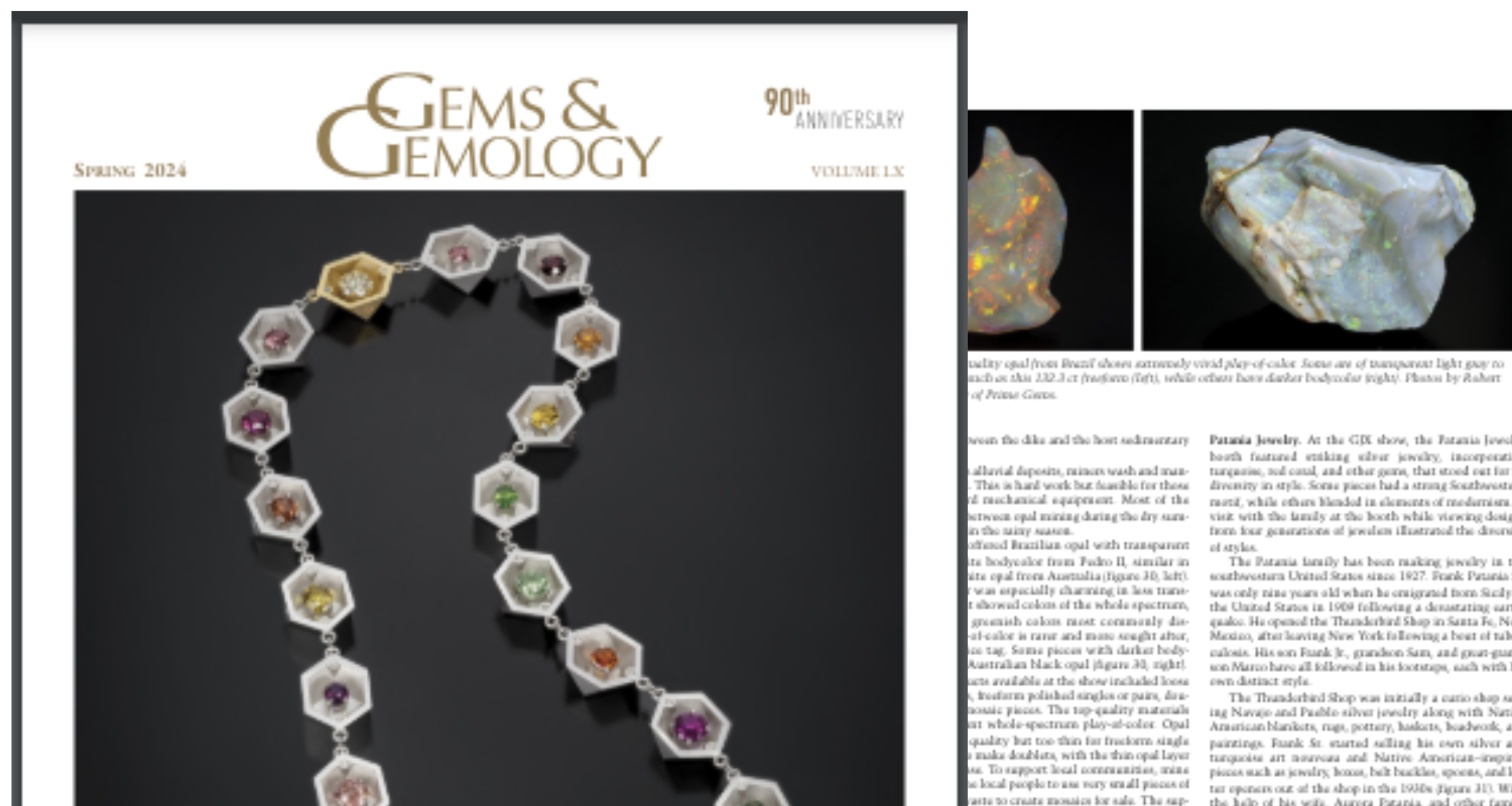 PrimeGems é destaque em revista do GIA -  Gemological Institute of America
